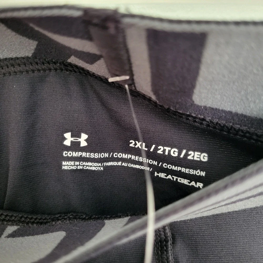 Under Armour Men's HeatGear compression Shorts Black 2xl Xxl